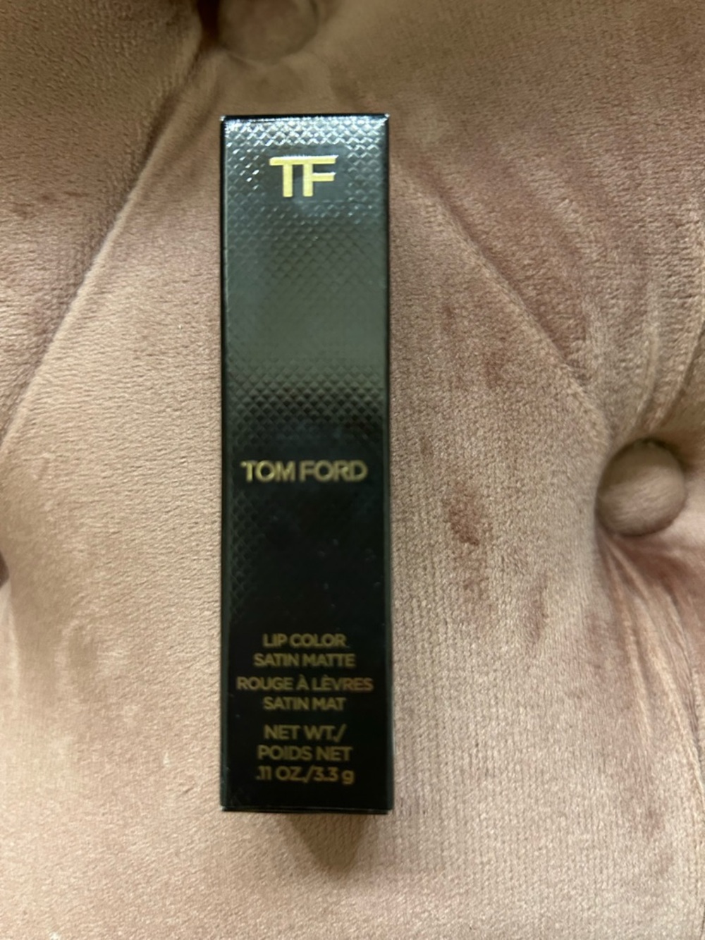 Tom Ford Lip Color Satin Matte — Black & Gold Box